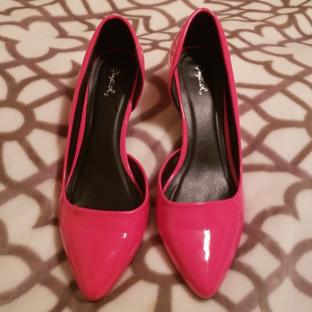 Size 10 Hot Pink Kitten Heels